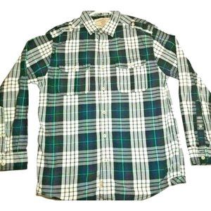 Vintage Nautica Jeans Co Mens Shirt M Plaid
